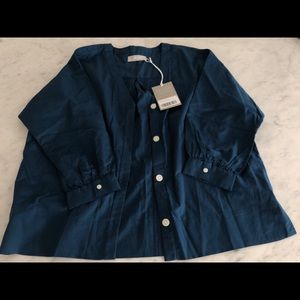 Everlane Silky Cotton Lantern Top, NWT, Size 6